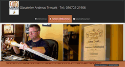 Desktop Screenshot of glasatelier-tresselt.de